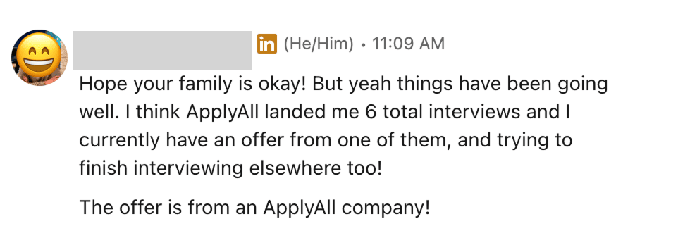 Customer screenshot
