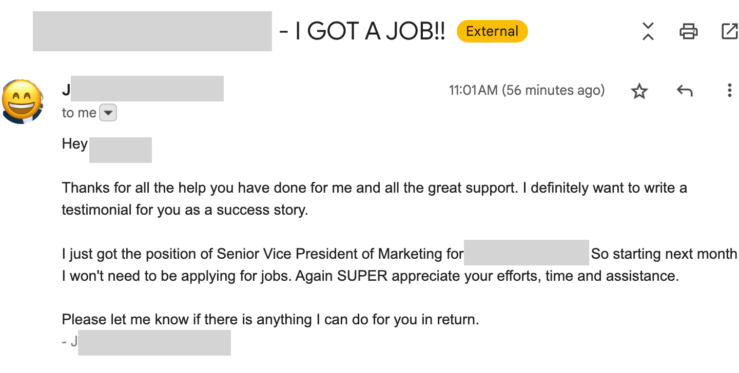 Customer screenshot